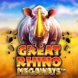 Great Rhino Megaways slot visual from Pragmatic Play available on x3bett.com