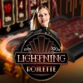Lightning Roulette online game logo by Evolution on x3bett.com