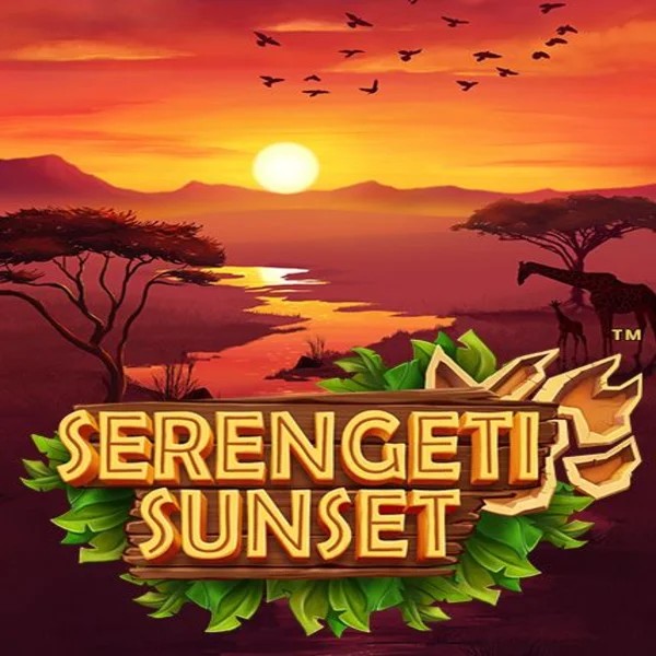 Serengeti Sunset slot logo by Skywind Group at X3bet casino